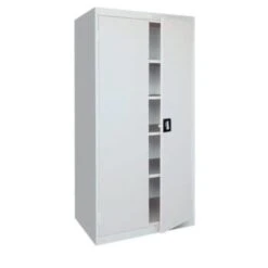 Sandusky Storage Cabinet With Adjustable Shelves, Dove Gray
