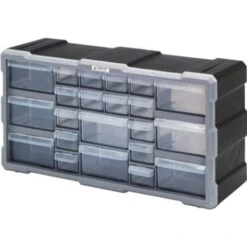 Quantum Storage Systems® Black/gray Plastic 22-Drawer Cabinet