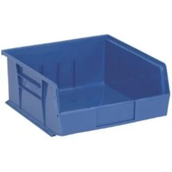 Quantum Storage Systems® Blue 10-7/8 X 11 X 5 In Ultra Stack And Hang Bin Package Of 6