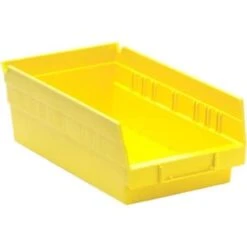 Quantum Storage Systems® Economy Yellow Shelf Bin 11-5/8 X 6-5/8 X 4 In Package Of 30