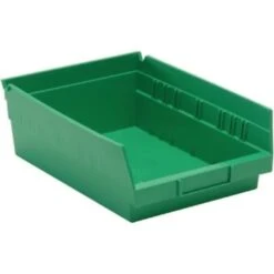 Quantum Storage Systems® Economy Green Shelf Bin 11-5/8 X 8-3/8 X 4 In Package Of 20