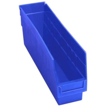 Quantum Storage Systems® Store-More Blue Shelf Bin 17-7/8 X 4-1/8 X 6 In Package Of 20 1 Quantum Storage Systems® Store-More Blue Shelf Bin 17-7/8 X 4-1/8 X 6 In Package Of 20