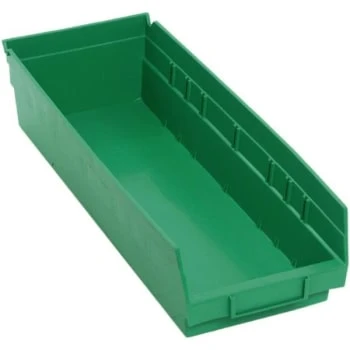 Quantum Storage Systems® Economy Green Shelf Bin 17-7/8 X 6-5/8 X 4 In Package Of 20 1 Quantum Storage Systems® Economy Green Shelf Bin 17-7/8 X 6-5/8 X 4 In Package Of 20