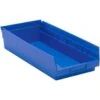 Quantum Storage Systems® Economy 4 In Blue Shelf Bin 17-7/8 X 8-3/8 X 4 In Package Of 10