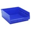 Quantum Storage Systems® Economy 4 In Blue Shelf Bin 11-5/8 X 11-1/8 X 4 In Package Of 8