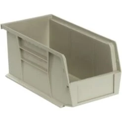 Quantum Storage Systems® Stone Ultra Series Stack And Hang Bins 10-7/8x5-1/2x5 In Package Of 12