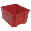 Quantum Storage Systems® Red Stack Nest Totes 23-1/2x19-1/2x13 In Package Of 3