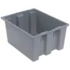 Quantum Storage Systems® Gray Stack Nest Totes 19-1/2x15-1/2x10 In Package Of 6