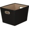 Honey-Can-Do Medium Storage Bin Black
