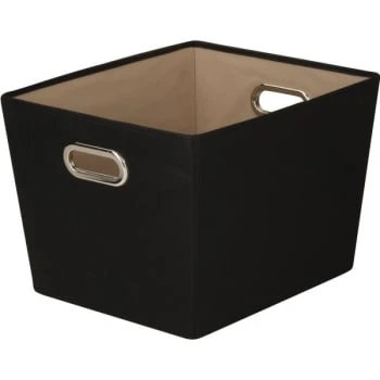 Honey-Can-Do Medium Storage Bin Black 1 Honey-Can-Do Medium Storage Bin Black