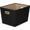Honey-Can-Do Large Storage Bin Black