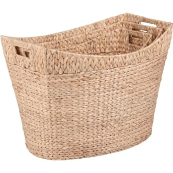 Honey-Can-Do Woven Cut Handle Basket Package Of 3 1 Honey-Can-Do Woven Cut Handle Basket Package Of 3