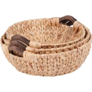 Honey-Can-Do Woven Wood Nesting Baskets (3-Pack) 1 Honey-Can-Do Woven Wood Nesting Baskets (3-Pack)