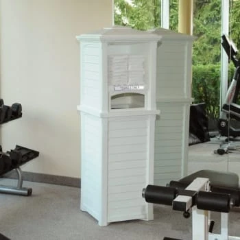 Mayne Lakeland 66 Inch Tall White Towel Storage Unit 4 Mayne Lakeland 66 Inch Tall White Towel Storage Unit - Image 4