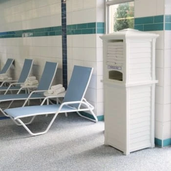 Mayne Lakeland 66 Inch Tall White Towel Storage Unit 5 Mayne Lakeland 66 Inch Tall White Towel Storage Unit - Image 5