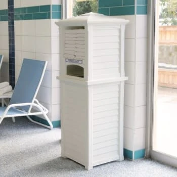 Mayne Lakeland 66 Inch Tall White Towel Storage Unit 6 Mayne Lakeland 66 Inch Tall White Towel Storage Unit - Image 6