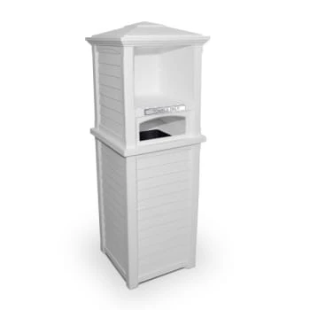 Mayne Lakeland 66 Inch Tall White Towel Storage Unit 1 Mayne Lakeland 66 Inch Tall White Towel Storage Unit