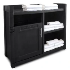 Mayne Fairfield 41 Inch Black Towel Storage Unit