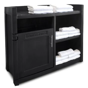 Mayne Fairfield 41 Inch Black Towel Storage Unit 1 Mayne Fairfield 41 Inch Black Towel Storage Unit