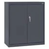 Sandusky Counter Height Cabinet In Charcoal, 36 In. W X 42 In. H X 18 In. D