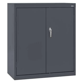 Sandusky Counter Height Cabinet In Charcoal, 36 In. W X 42 In. H X 18 In. D 1 Sandusky Counter Height Cabinet In Charcoal, 36 In. W X 42 In. H X 18 In. D