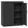 Sandusky Counter Height Cabinet In Black, 36 In. W X 42 In. H X 18 In. D