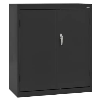 Sandusky Counter Height Cabinet In Black, 36 In. W X 42 In. H X 24 In. D 1 Sandusky Counter Height Cabinet In Black, 36 In. W X 42 In. H X 24 In. D