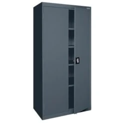 Sandusky Garage Cabinet In Charcoal, 36 In. W X 72 In. H X 18 In. D