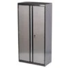 Husky Welded Cabinet In Black And Gray, 36 In. W X 72 In. H X 18 In. D