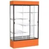 Ghent Waddell Spirit Orange Display Case Mirror Back W/ Dark Bronze Aluminum