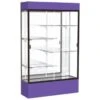 Ghent Waddell Spirit Purple Display Case Mirror Back W/ Dark Bronze Aluminum