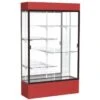 Ghent Waddell Spirit Red Display Case Mirror Back W/ Dark Bronze Aluminum