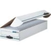 Bankers Box® FastFold Stor/File Storage Box, Flip Top Closure, 4" X 9" X 24"