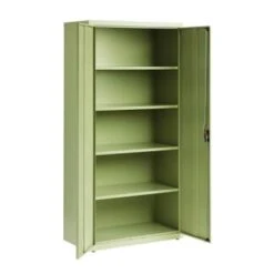 Hirsh Welded Steel Storage Cabinet With 4 Shelves, 18" D X 36" W X 72" H, Putty -Rubbermaid || Husky || Grosfillex Shop 334043 DetailedProductView3 Lg