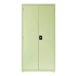 Hirsh Welded Steel Storage Cabinet With 4 Shelves, 18" D X 36" W X 72" H, Putty