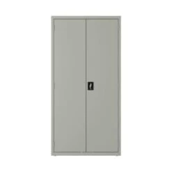 Hirsh Janitorial Cabinet, 18" D X 36" W X 72" H, Light Gray