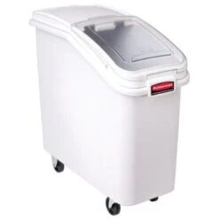 Rubbermaid Prosave 2.75 Gallon Ingredient Bin W/ Sliding Lid (White) -Rubbermaid || Husky || Grosfillex Shop 532093 w DetailedProductView3 Lg