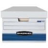 Bankers Box® Stor/file White/blue 65% Recycled Storage Box, Package Of 4