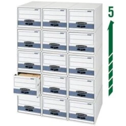 Bankers Box® Stor/drawer Steel Plus Black/white Drawer File, Case Of 6