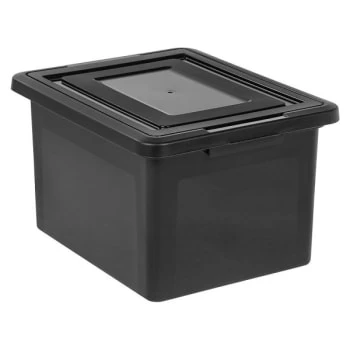 Office Depot® Black Plastic Letter And Legal File Tote 1 Office Depot® Black Plastic Letter And Legal File Tote