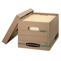Bankers Box® Earth Series Stor/file Kraft/green Storage Box, Case Of 12