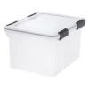 Iris® Clear Letter/legal-Size Weather-Tight File Box