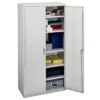 Hon® Brigade Light Gray Steel 5-Adjustable Shelf Storage Cabinet