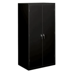 Hon® Brigade Black Steel 5 Adjustable Shelf Storage Cabinet 72 X 36 X 24-1/4inch
