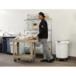 Rubbermaid 8 Qt Polycarbonate Square Food Storage Container W/ Liter (6-Pack) -Rubbermaid || Husky || Grosfillex Shop 745931 w DetailedProductView5 Lg