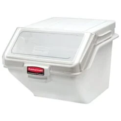 Rubbermaid Prosave 12.6 Gallon Shelf Ingredient Storage Bin W/ 2-Cup Scoop