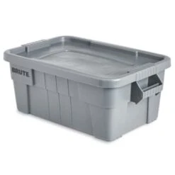 Rubbermaid 14 Gallon Plastic Rectangle Storage Tote W/ Lid (6-Pack) -Rubbermaid || Husky || Grosfillex Shop 745951 w DetailedProductView2 Lg