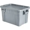 Rubbermaid 20 Gallon Brute Tote W/ Lid (Gray) (6-Pack)