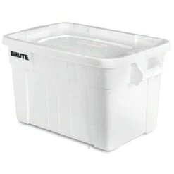 Rubbermaid 20 Gallon Brute Storage Tote W/ Lid (White) (6-Pack) -Rubbermaid || Husky || Grosfillex Shop 745954 w DetailedProductView2 Lg