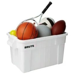 Rubbermaid 20 Gallon Brute Storage Tote W/ Lid (White) (6-Pack) -Rubbermaid || Husky || Grosfillex Shop 745954 w DetailedProductView4 Lg